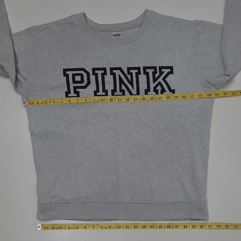 PINK Victoria's Secret Lightweight Sweatshirt Pullover VS Logo Graphics Y2K Top